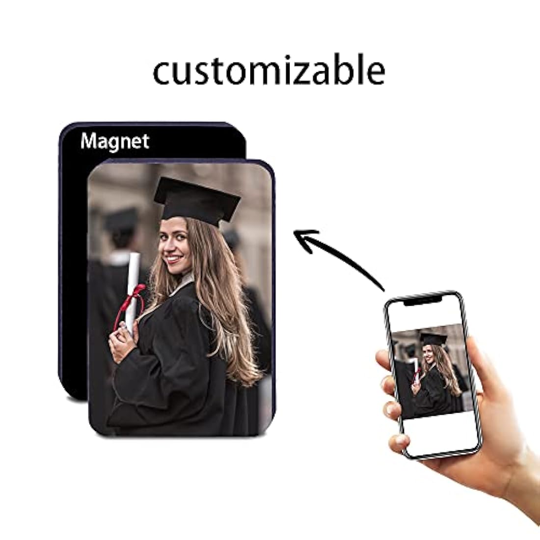 Imán de nevera personalizado