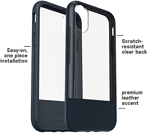 OtterBox Statement Series - Funda para iPhone XR con protector de pantalla ZAGG, protección extrema contra roturas, paquete (jade transparente/oscuro)