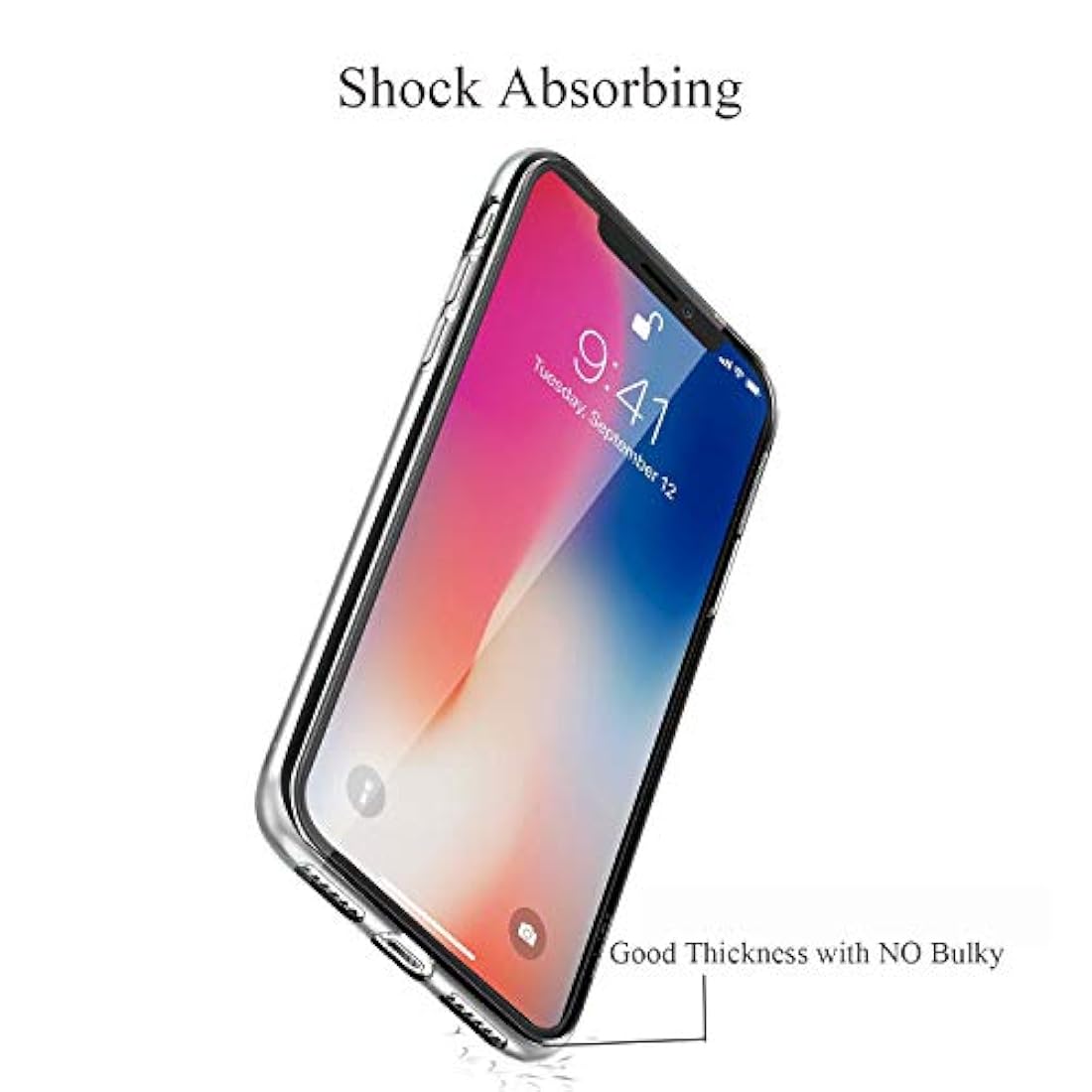 Unov - Carcasa para iPhone Xs y iPhone X de5,8 pulgadas