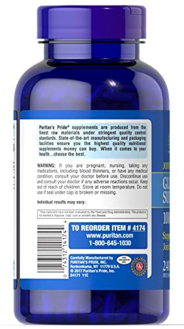 Suplemento Glucosamina HCI 680 mg Cápsulas 240 unidades