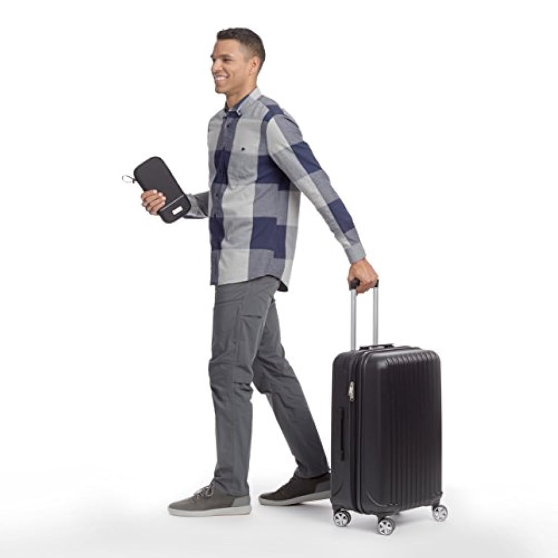 Portadocumentos de viaje color negro