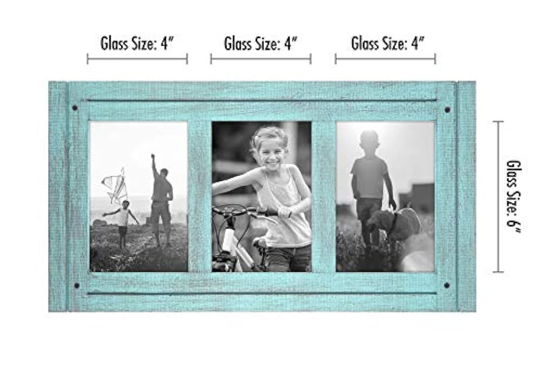 Americanflat Marco de madera envejecida, listo para colgar,