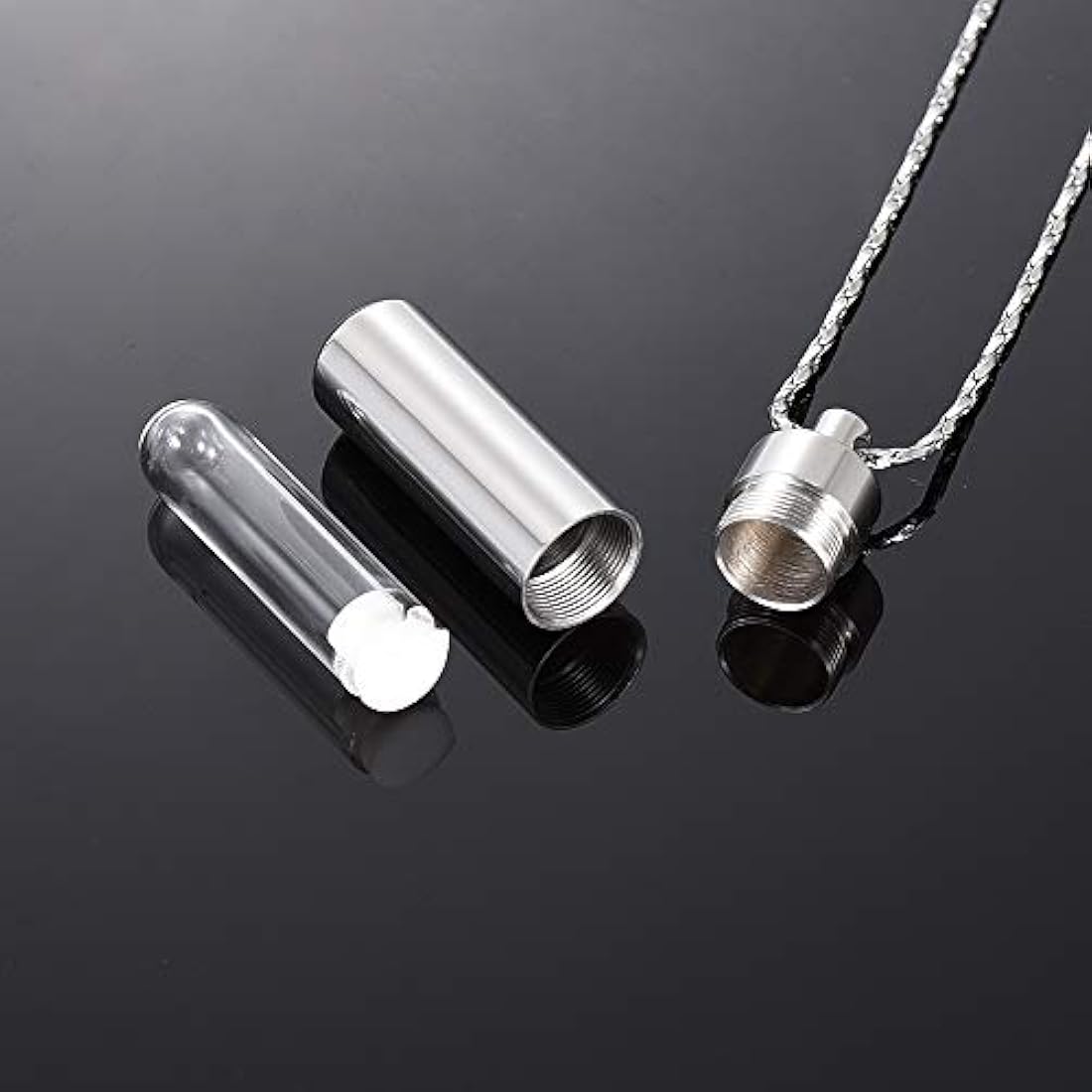 Collar de cremación para cenizas con colgante de urna