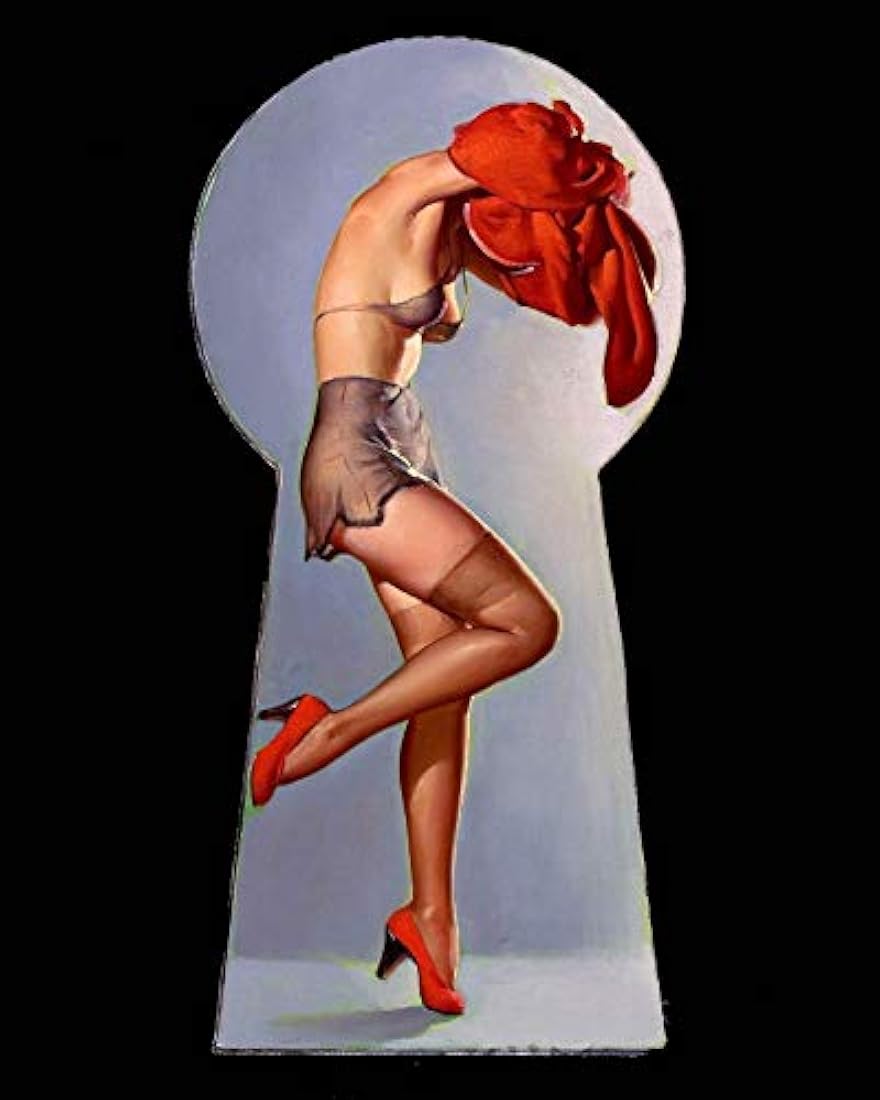 Imán Peek-a-View Vintage Style Elvgren Sexy Pin-Up Girl