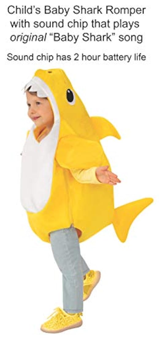 Disfraz de tiburón infantil con chip de sonido