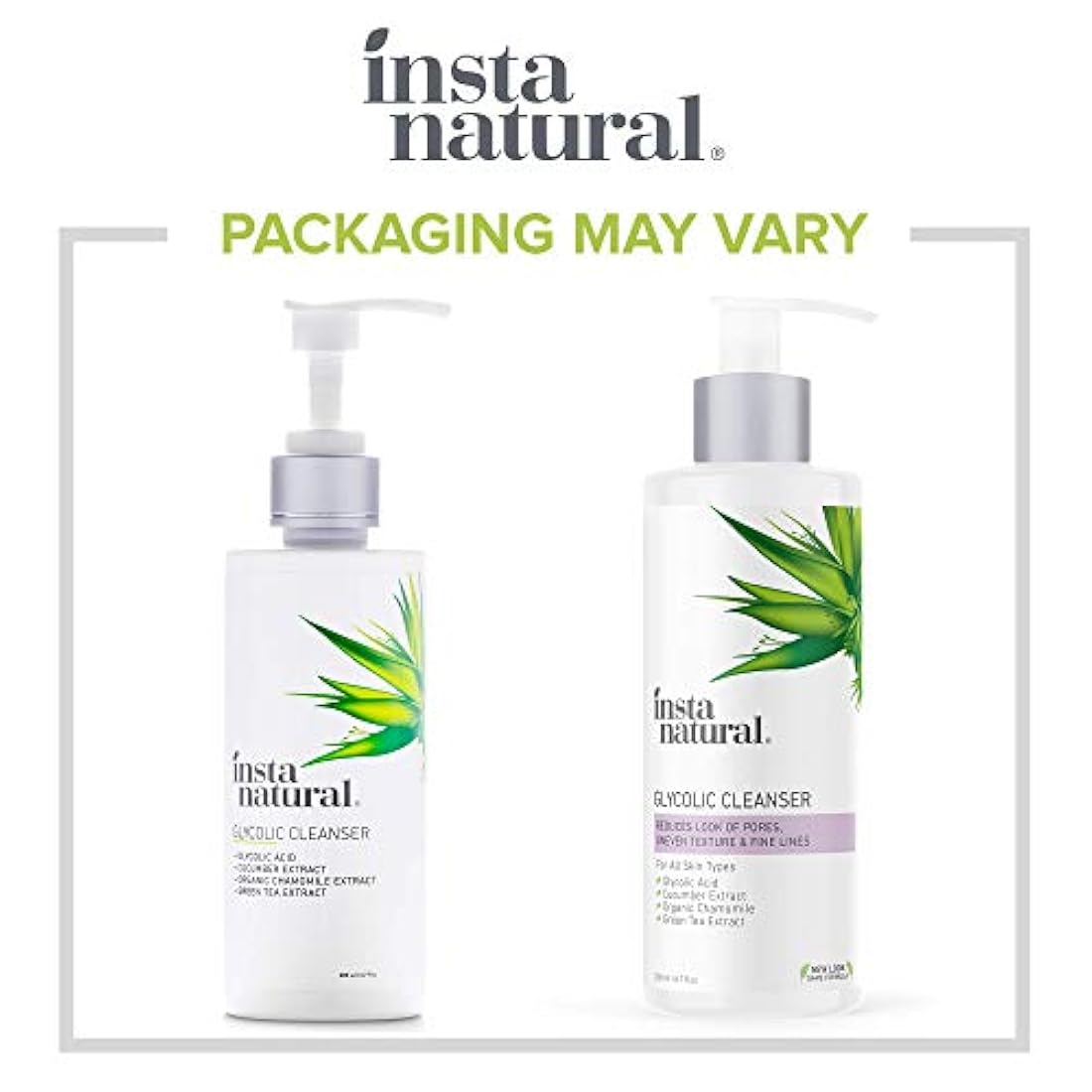 InstaNatural - Limpiador facial glicólico 17,3 ml