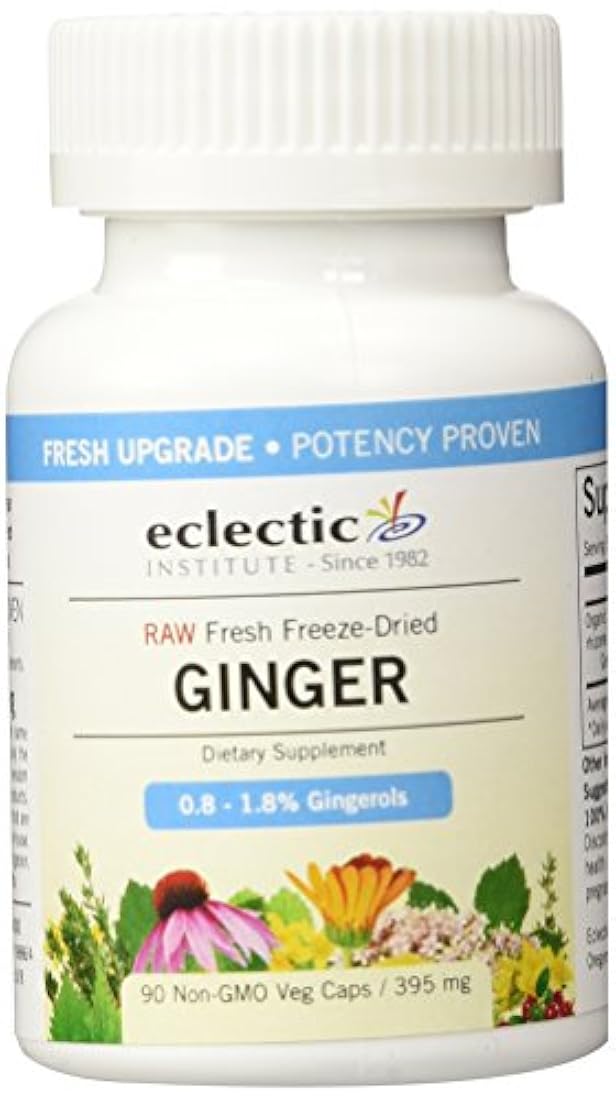 Eclectic Institute Ginger 395 mg 90 Tapas vegetales sin OMG