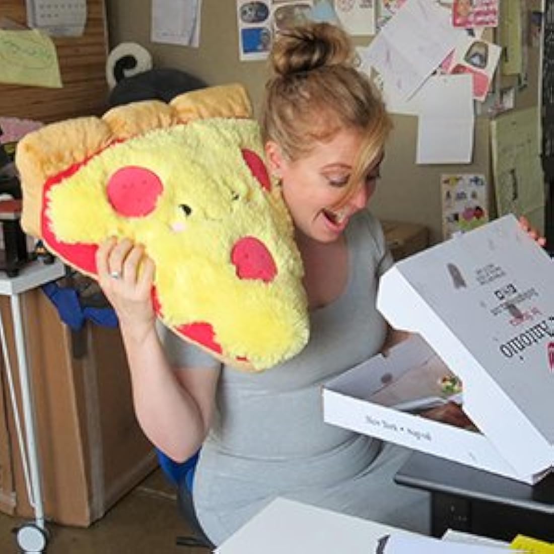 Peluche diseño de Pizza Amarillo, 15.0 in, Squishable