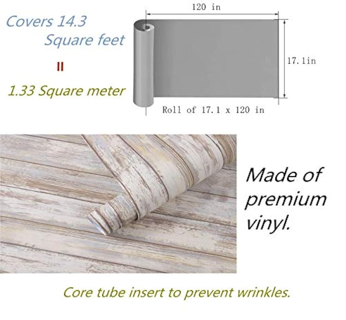 Papel Vinilo autoadhesivo tipo madera (120.08x17.13x0.03)