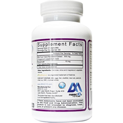 MAAC10 - Resveratrol trans de alta potencia