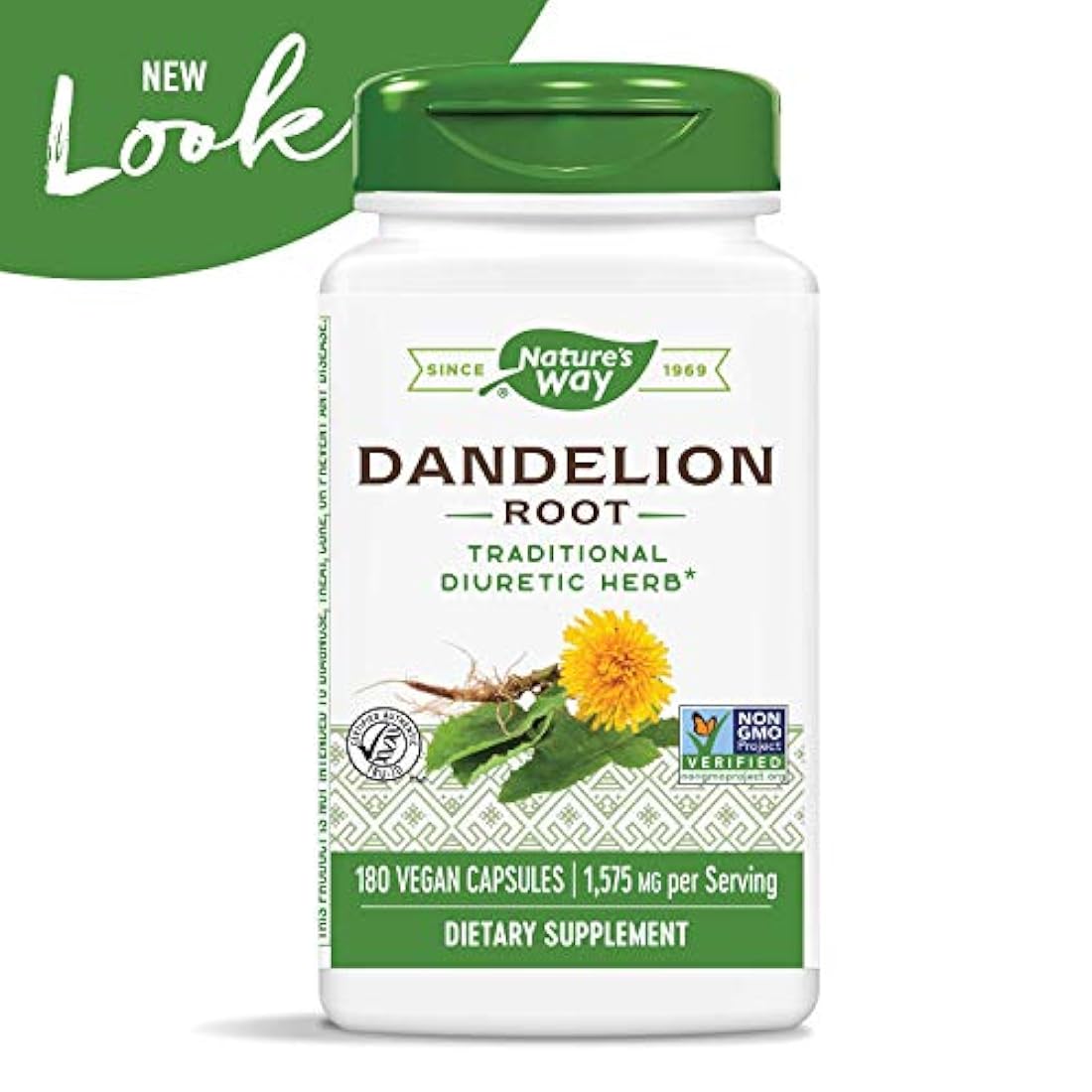 Nature's Way - Raíz de diente de león 525 mg / 0.02 pulgadas