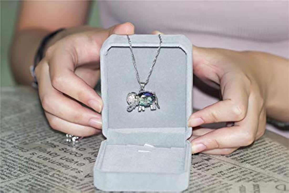 Uloveido N1154 Collar con colgante de elefante