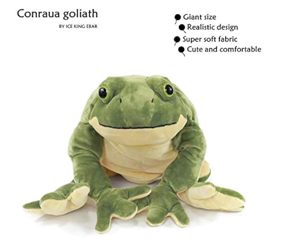 Peluche de rana gigante de peluche, 22.0 in, color verde