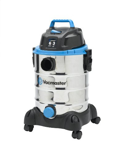 Vacmaster 6 galones, 3 HP pico, acero inoxidable