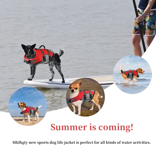 Mklhgty Chaleco salvavidas para perro, reflectante