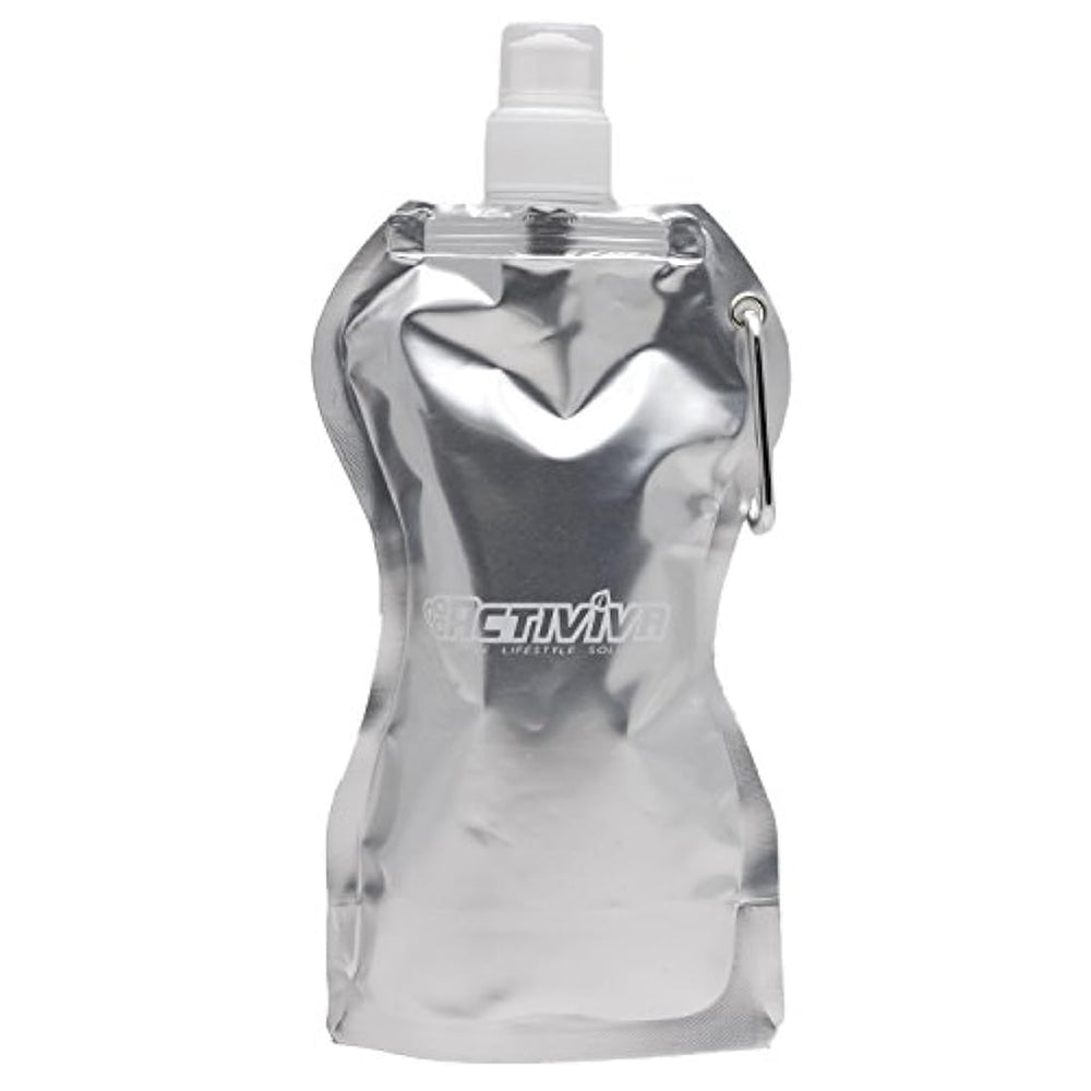 Botella de Agua Plegable Reutilizable con Mosquetón de Clip