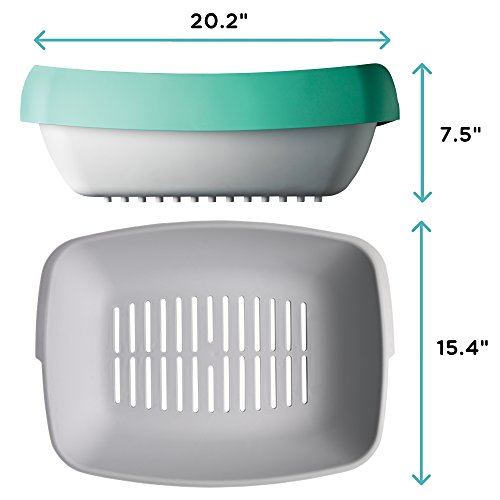 la caja de arena para gatos de 3 bandejas