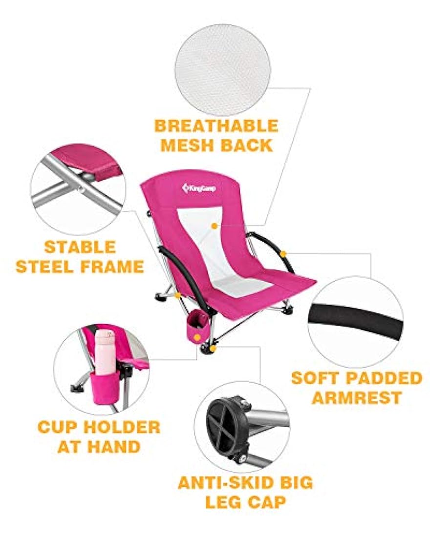 Silla de concierto plegable con respaldo de malla.