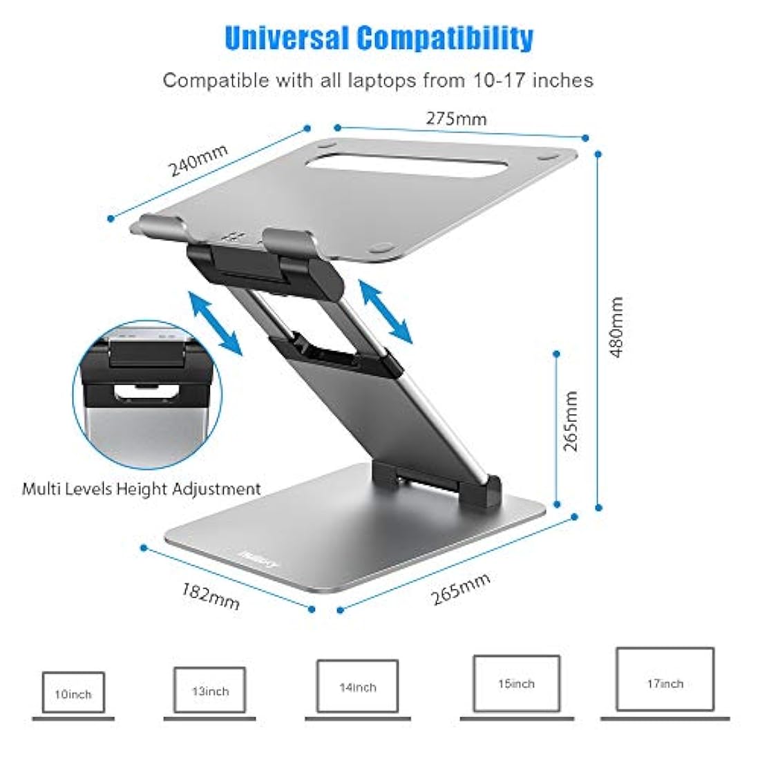 Soporte ergonómico para computadora portátil