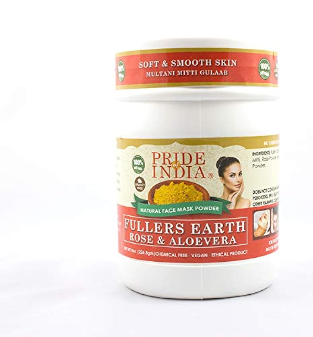 Pride of India Máscarilla limpiadora de arcilla, 8oz
