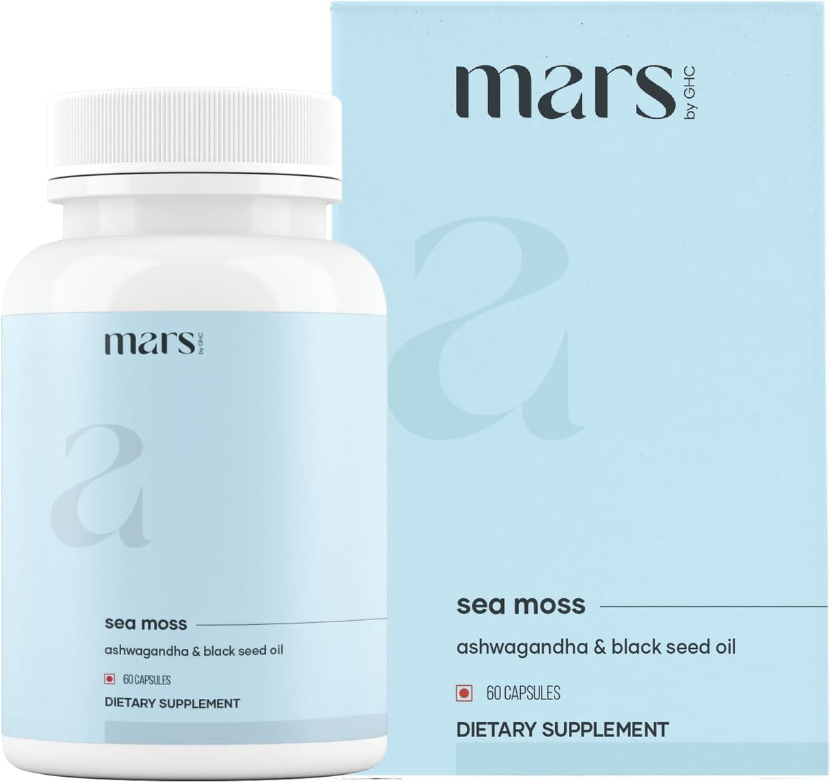 Sea Moss Caps Mars Surge Natural 84 Minerales D3 60N