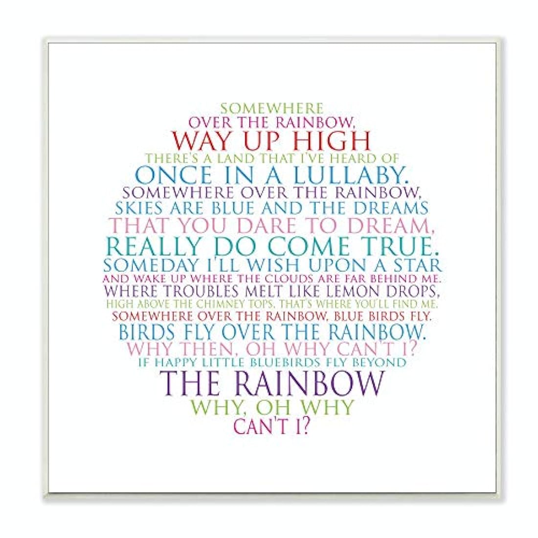 cuadros con motivos de arcoiris para decorar