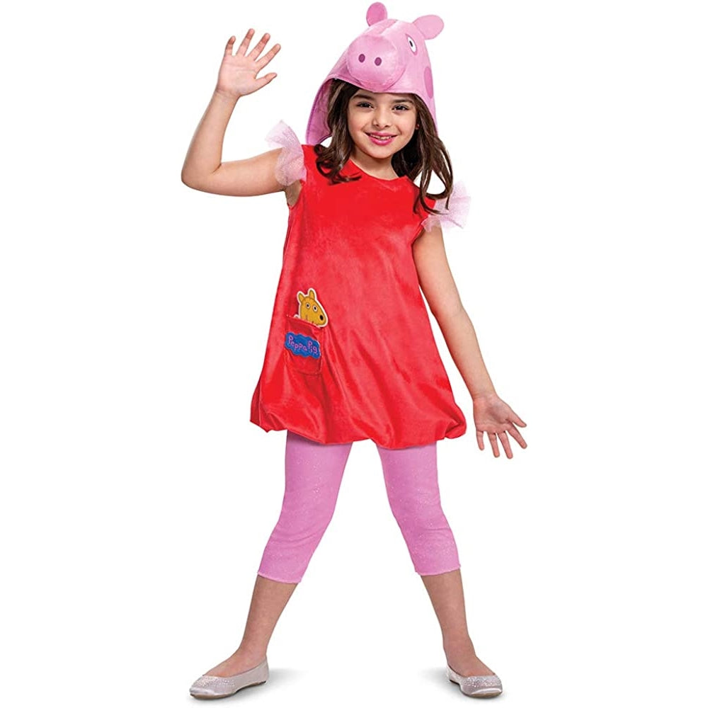 Disfraz de Peppa Pig de lujo para niñas