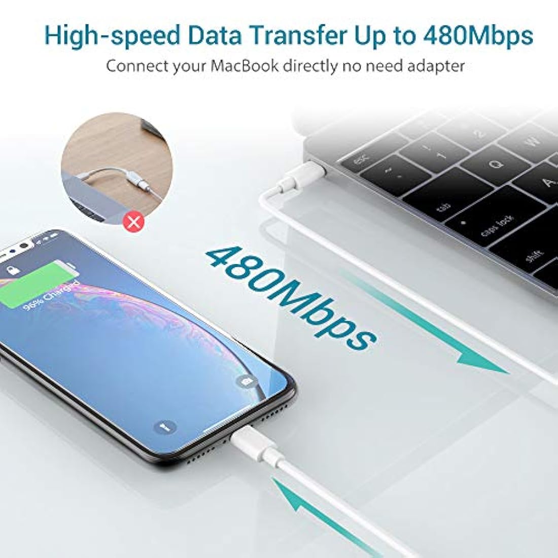 Cargador rápido para iPhone con certificado Apple