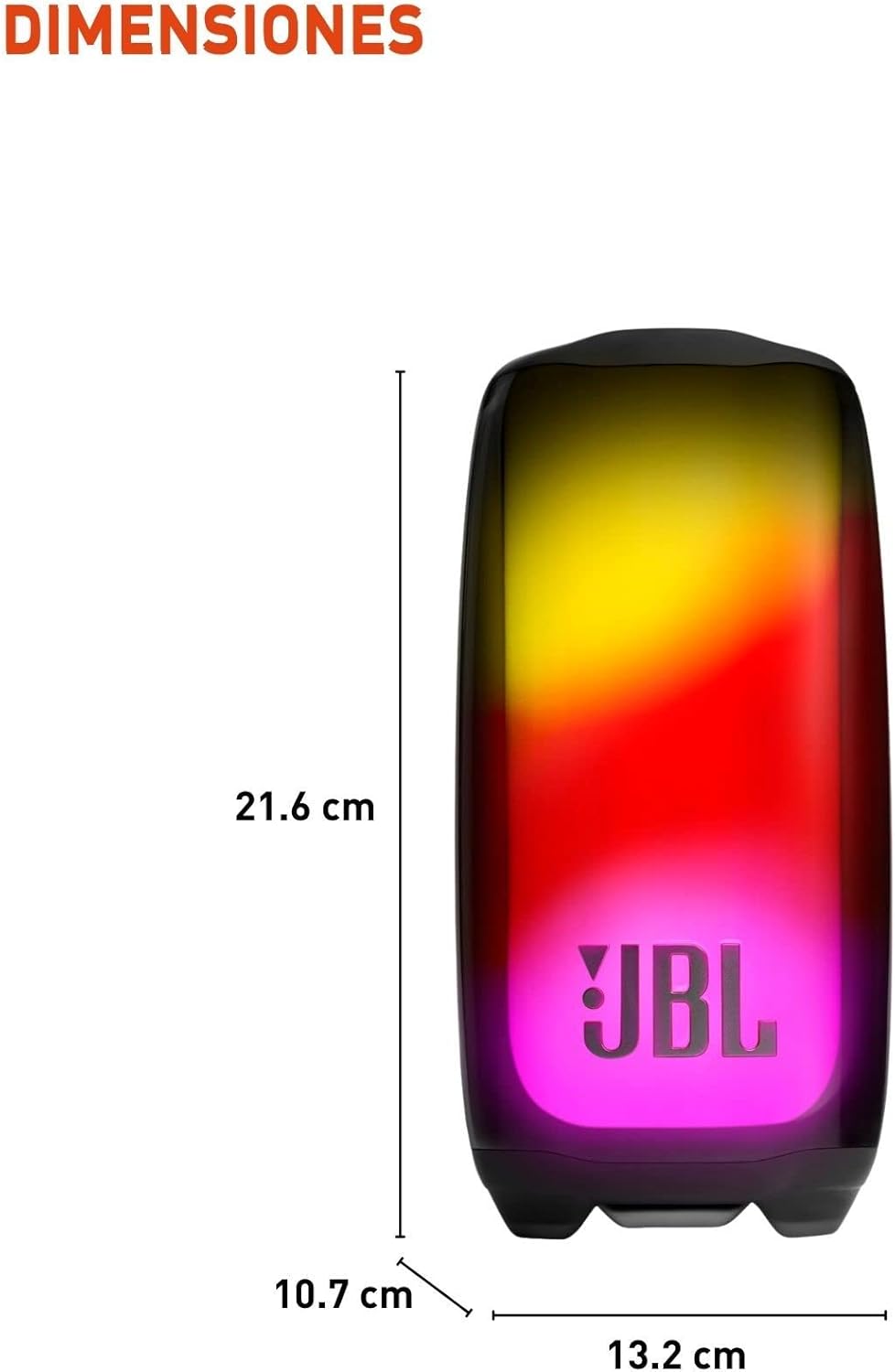 JBL Pulse 5 - Altavoz Bluetooth Portátil con Luces y Sonido Pro