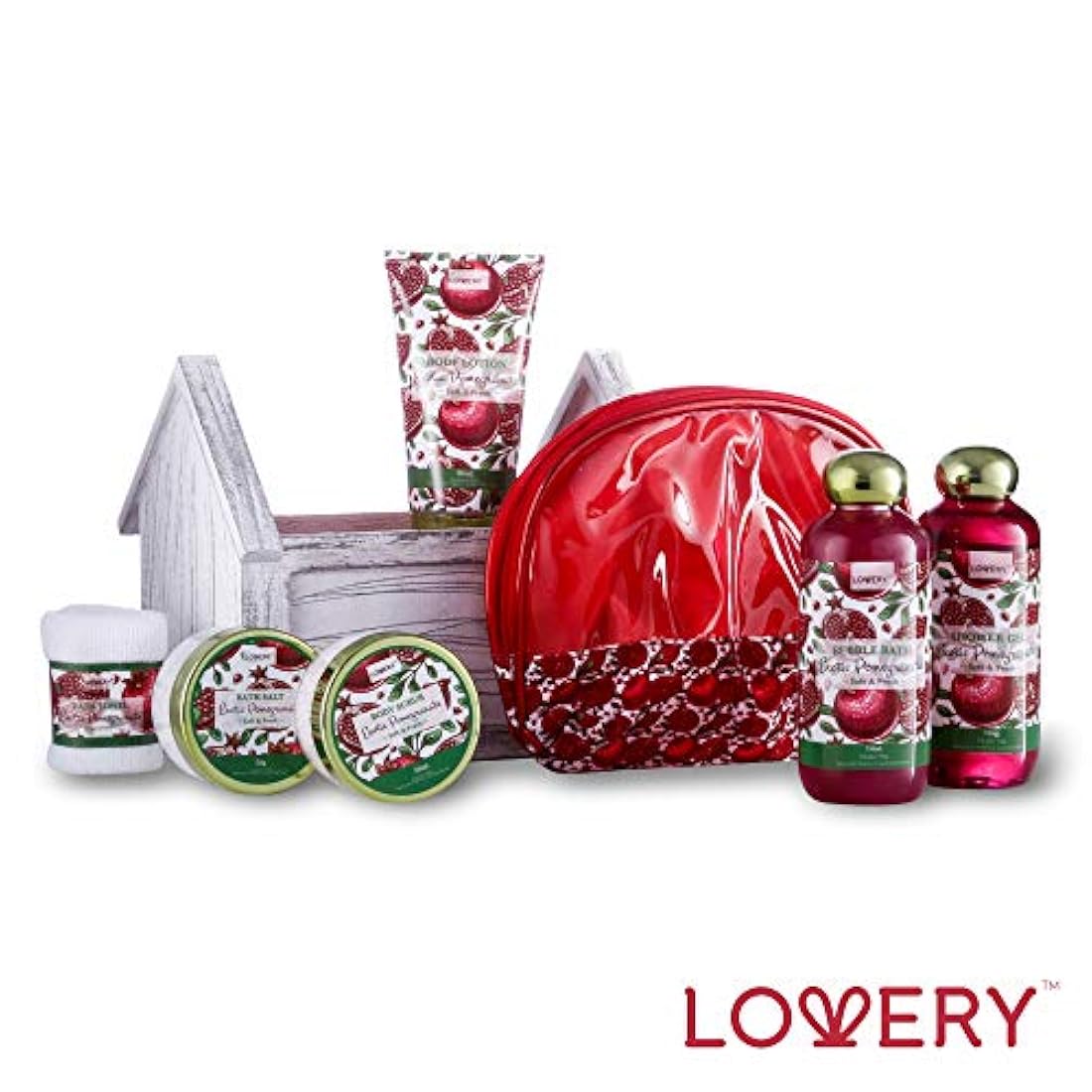 cesta de spa y baño para regalo, lujoso