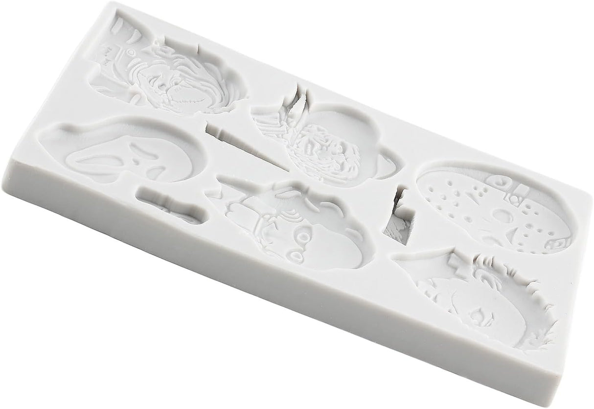 Moldes de Fondant de Personajes de Terror - Silicona para Repostería