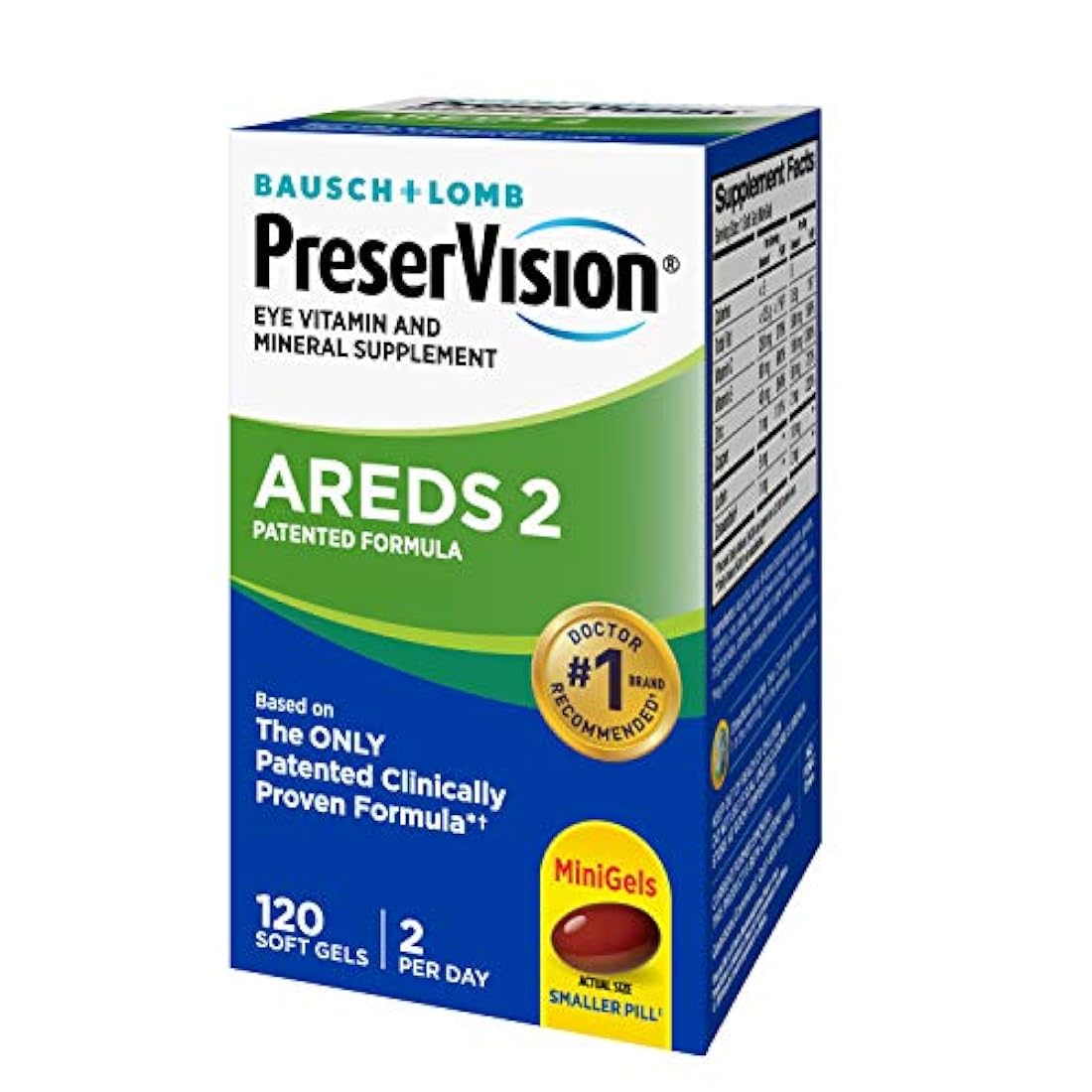 Suplementos PreserVision AREDS 2 buena visión