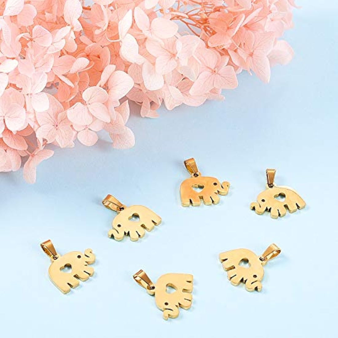 Dijes y Medallas - 10 colgantes de acero inoxidable