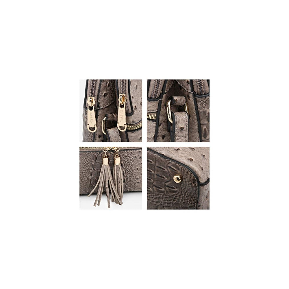 Bolsos de hombro para mujer con cremallera y bolsillos