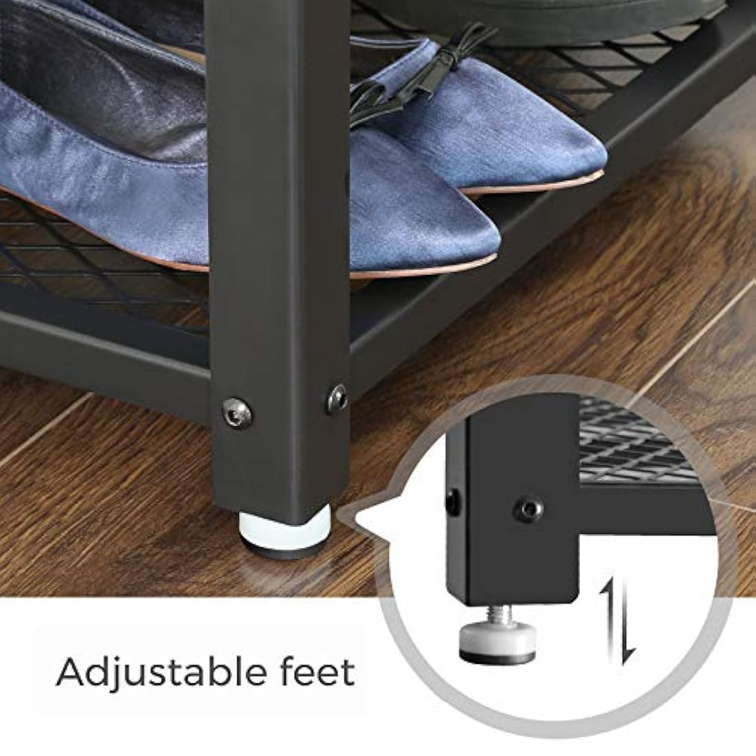 VASAGLE Zapatero de 3 niveles, estantes de almacenamien