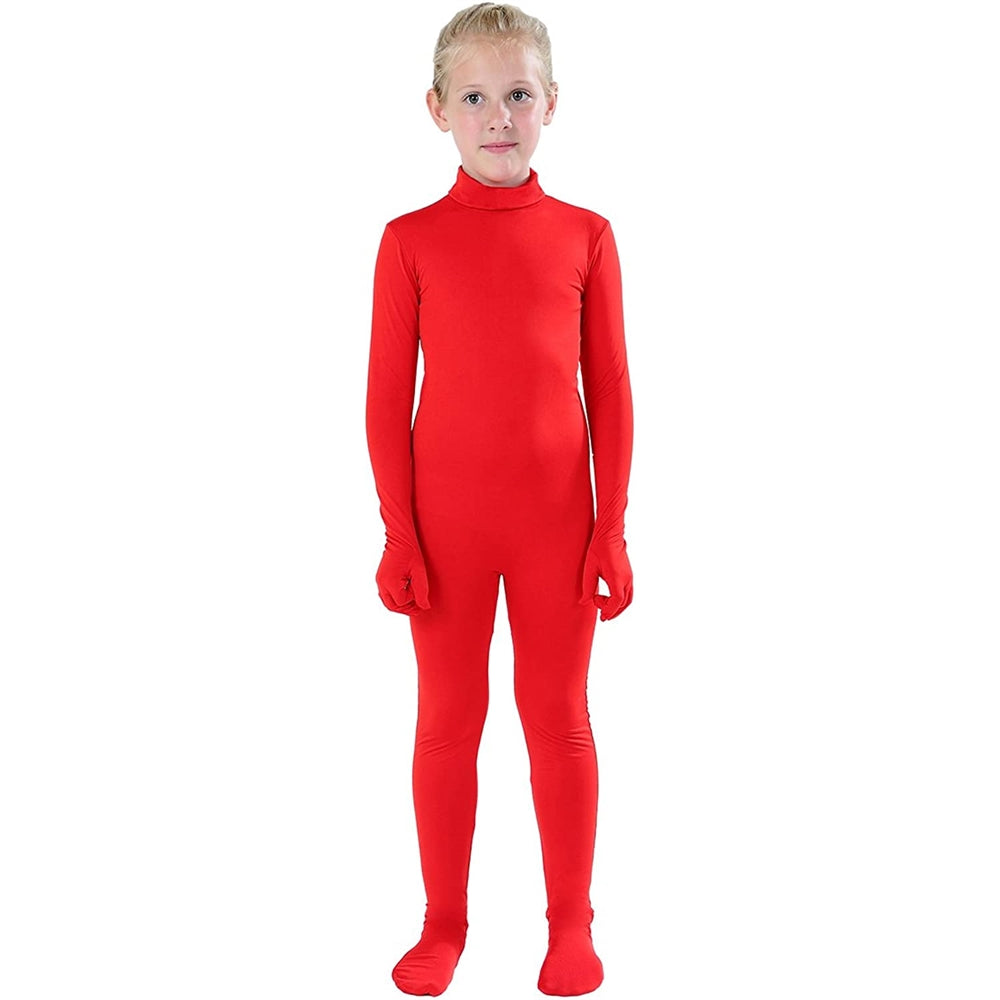 Disfraces de Body enterizo estilo Zentai rojo talla M