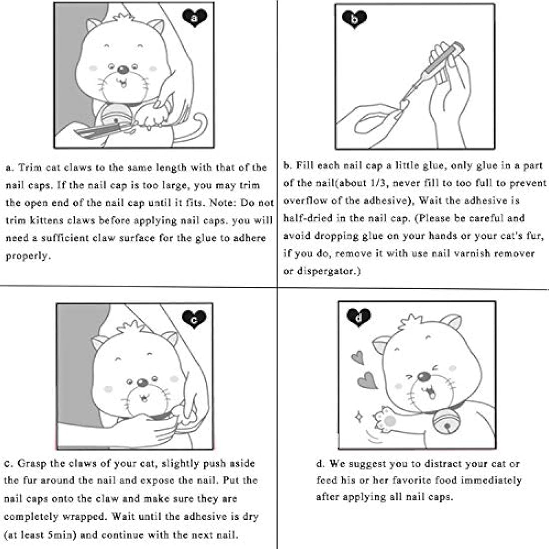 Tapones para uñas de gato para mascotas