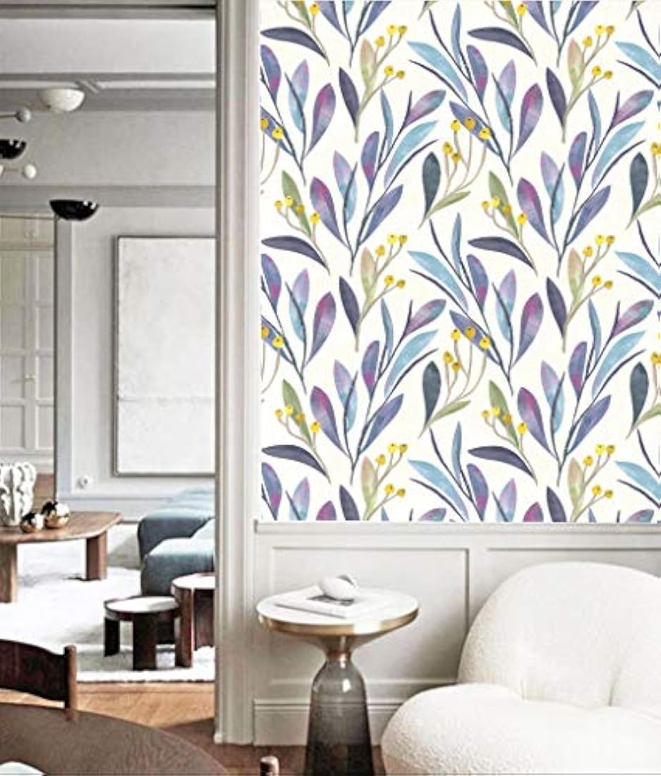 vinilo autoadhesivo para pared tipo botánica (17.7x98.4ft)