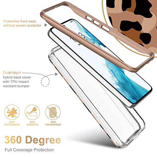 ESDOT Funda para Samsung Galaxy S22 Plus, grado militar, prueba de caída de 21 pies, resistente con diseños de moda para mujeres y niñas, funda protectora para Galaxy S22+ Plus 6.6 pulgadas, estampado guepardo hermoso