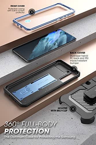 SUPCASE Unicorn Beetle Pro Series - Funda diseñada para Samsung Galaxy S21 FE (versión 2022), funda resistente de doble capa de cuerpo completo y funda con soporte con protector de pantalla integrado (tilt)
