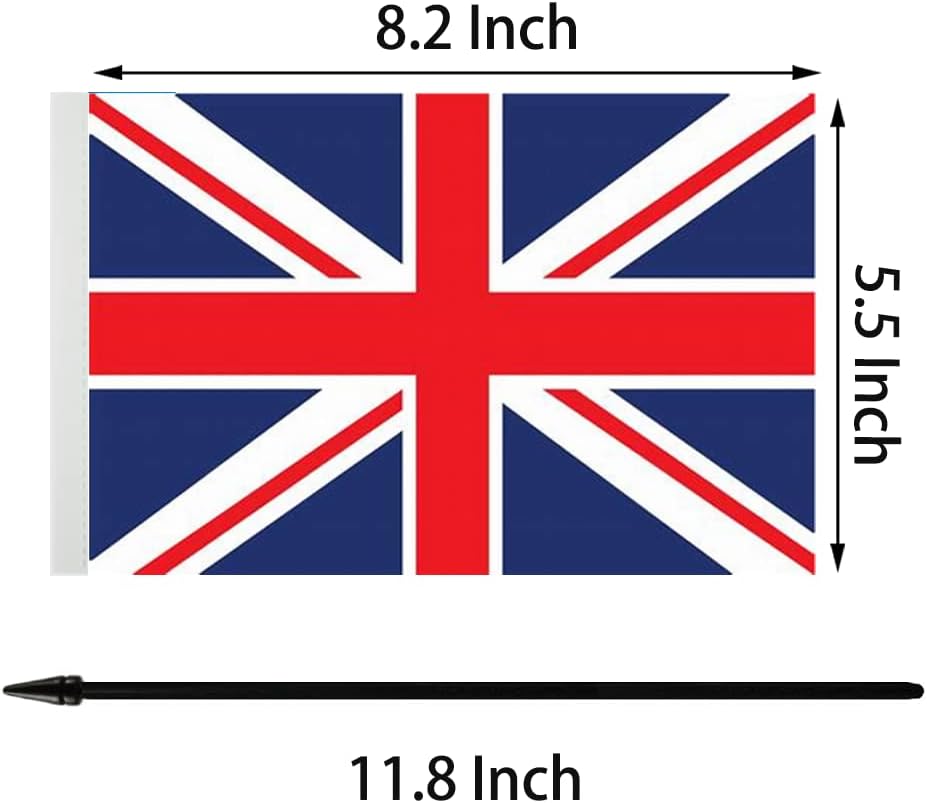Bandera de mesa del Reino Unido, decoración de oficina, 8x5