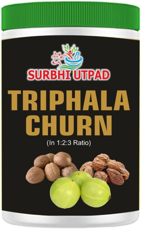 Suplementos Triphala en polvo de Harad, Baheda y Amla-7.05oz