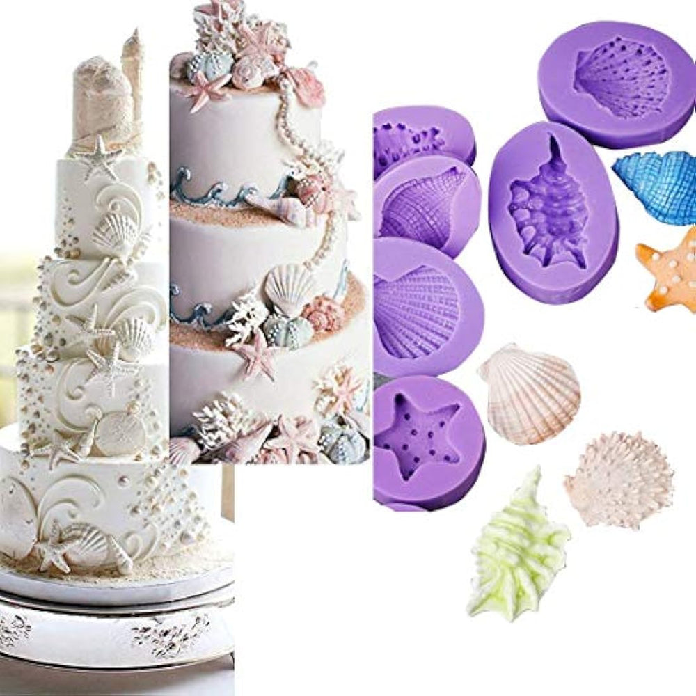 Anyana Seashell - Molde de silicona para fondant