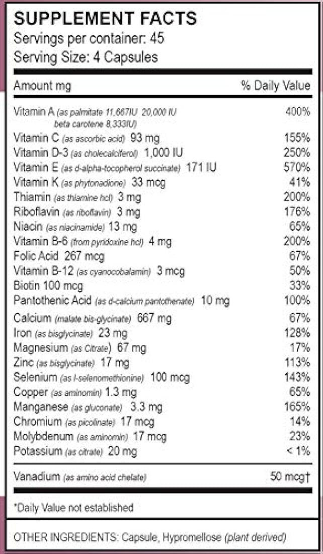 vita4life Multivitaminas bariátricas, fórmula multi-estándar