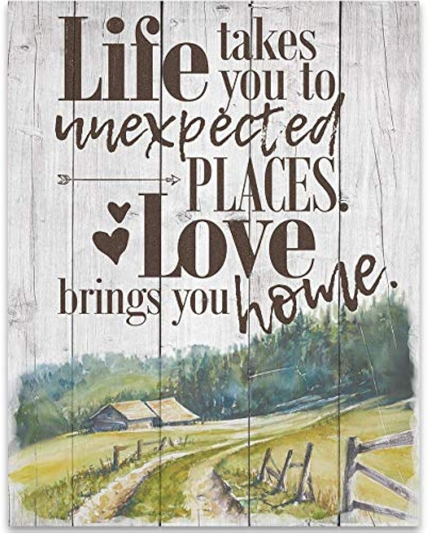 cartel sin marco La vida te lleva a lugares inesperados