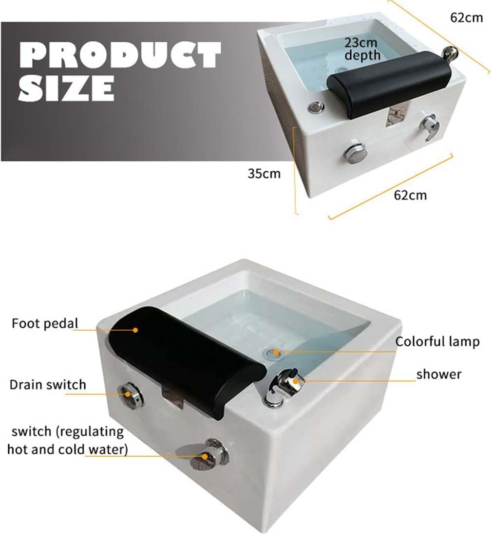 Foot Spa Bath Portable Pedicure Bathtub - Pedicure Bowl for Salon Wash Massage