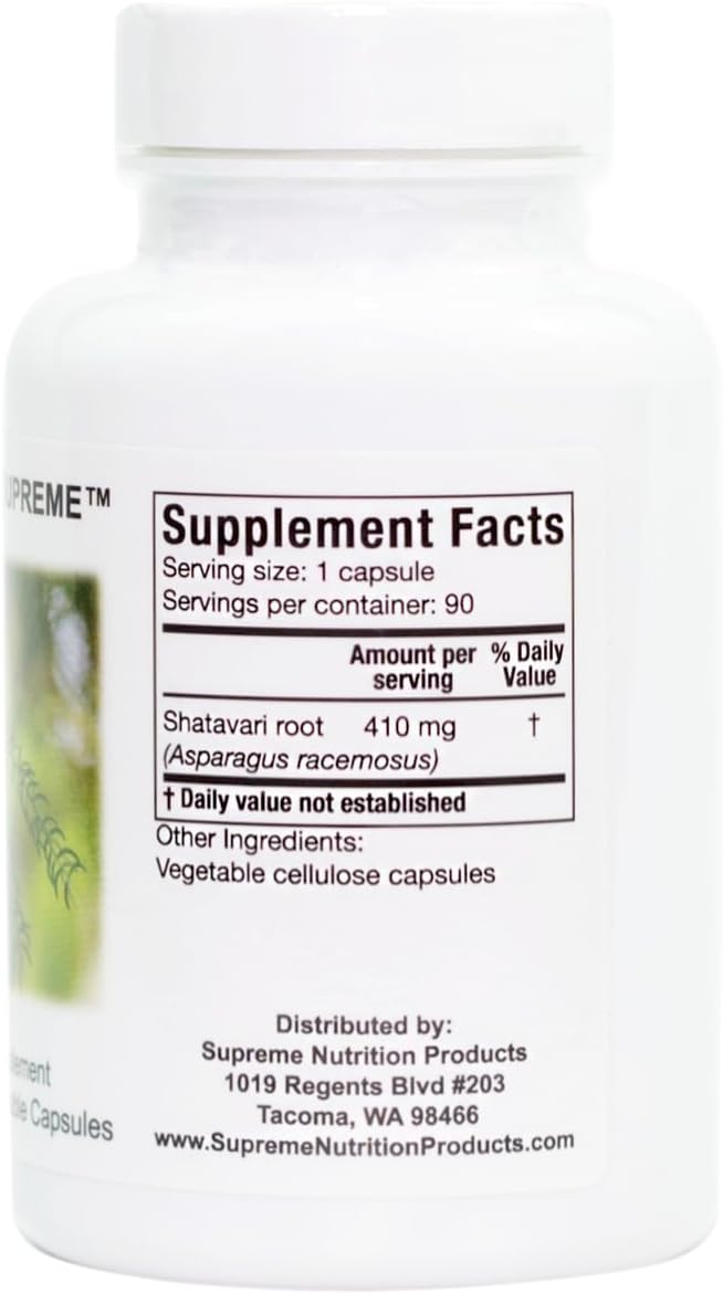 Supreme Nutrition Shatavari Supreme 90 cápsulas vegetariana