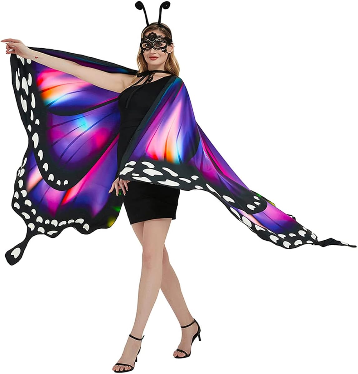 Disfraz de mariposa capa de ala para mujeres talla única