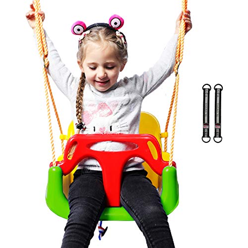 RedSwing Asiento de columpio 3 en 1 para bebé, columpio para bebé, antideslizamiento, cómodo y seguro desmontable para bebés a adolescentes y niños, asiento de columpio para patio de juegos al aire libre, verde