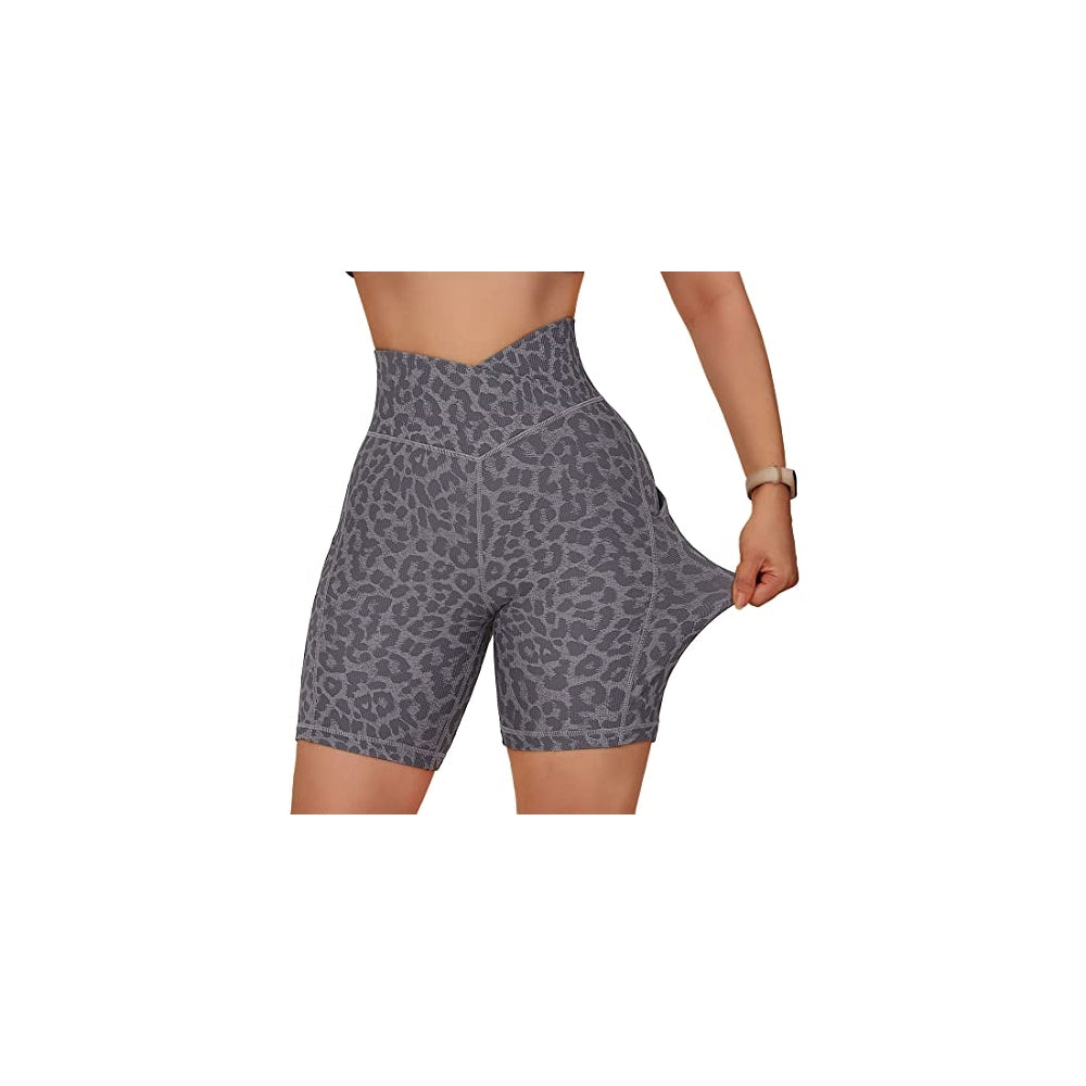 Shorts cortos de entrenamiento cruzado para mujer talla S